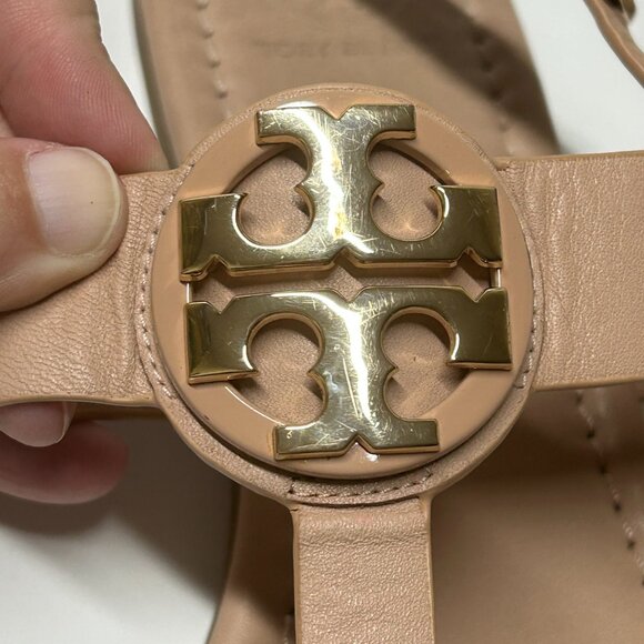 Tory Burch leather T-strap sandals - Picture 6 of 6